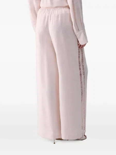 Pantaloni Liu Jo din jacard roz
