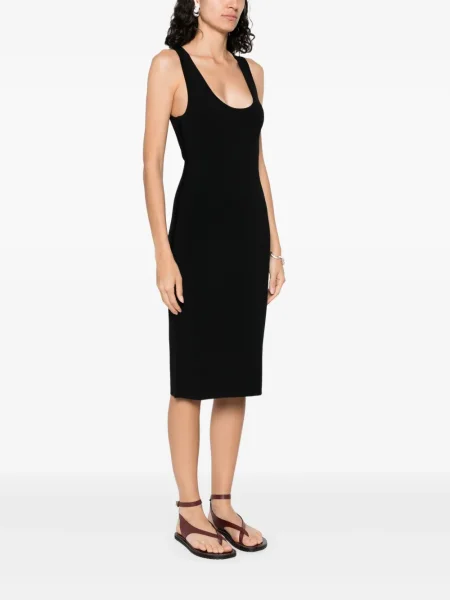 Rochie midi Toteme până la genunchi de costum negru