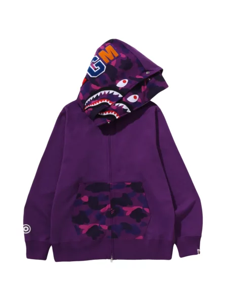 Kapucnis melegítő felső A Bathing Ape® lila
