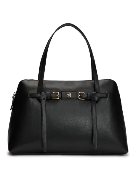 Kabelka Tommy Hilfiger Th Buckle Tote čierna