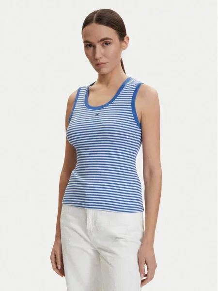 Top Tommy Jeans niebieski