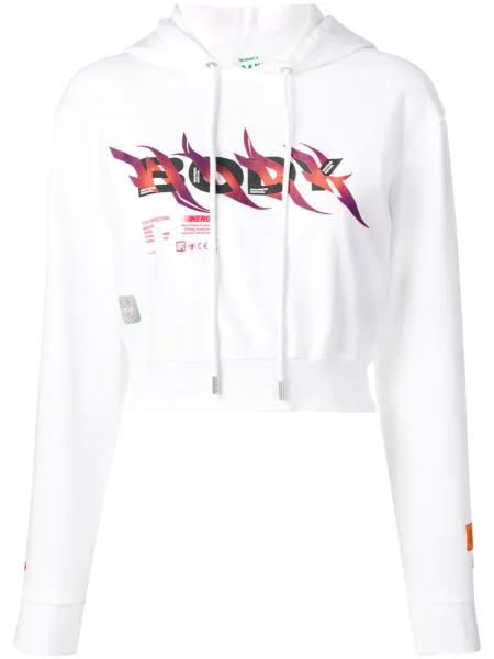 Decupat body Heron Preston cu imagine alb