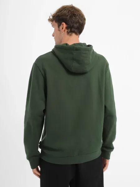 Флисовое худи Vans зеленое