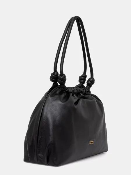 Tommy Hilfiger Geantă Th Soft Leather Hobo negru