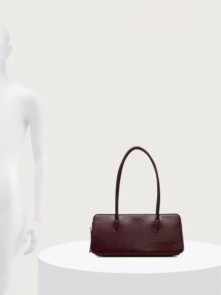 Pollini чанта тип багета дамска от кожа