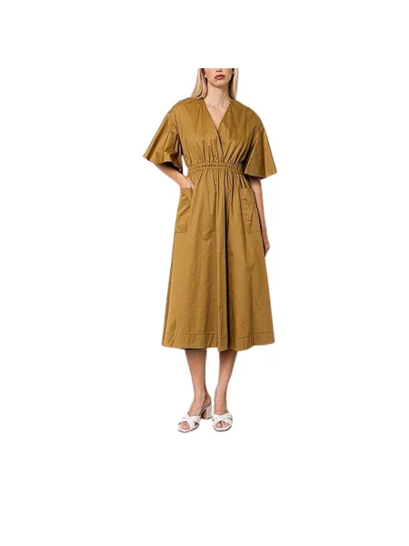 Sukienka midi Kaos do kolan zielona