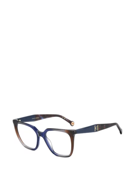 Ochelari de soare Carolina Herrera cu imprimeu geometric albastru