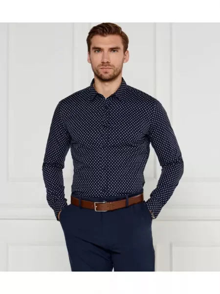 BOSS BLACK Cămașă | stretch negru