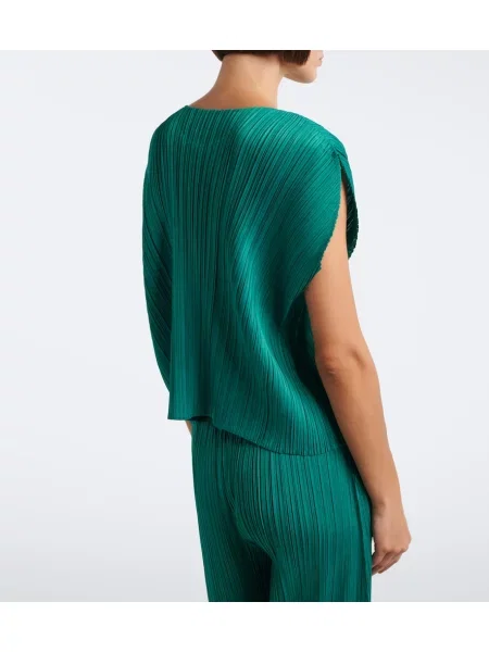 Top Pleats Please Issey Miyake verde