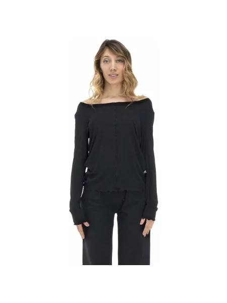 Lung tricou Leone 1947 cu mâneci lungi negru