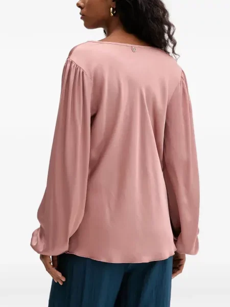 Kołnierz typu komin bluzka Fracomina różowa