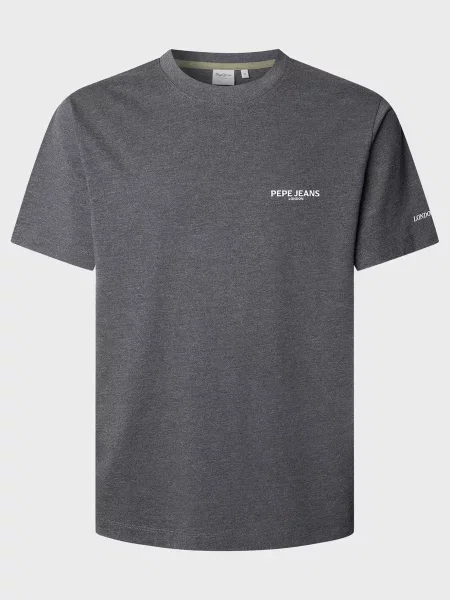 Махрова футболка Pepe Jeans сіра