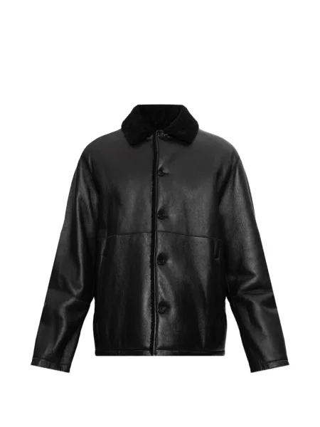 Gulerat geanta de piele Jil Sander negru
