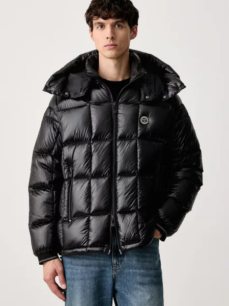 Geacă cu puf Armani Exchange negru