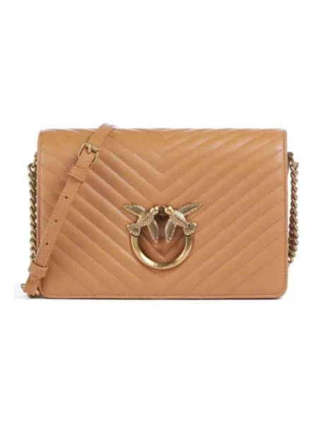 PINKO Kabelka Love Click Classic PE 25 PLTT hnedá