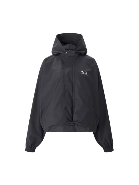 Lniana kurtka przejściowa Balenciaga czarna