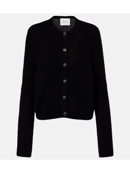 Cardigan Lisa Yang de mătase negru