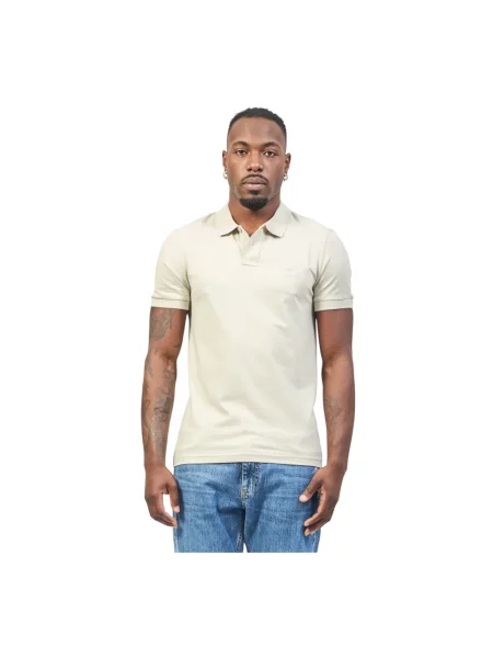 Koszulka polo Hugo Boss beżowa