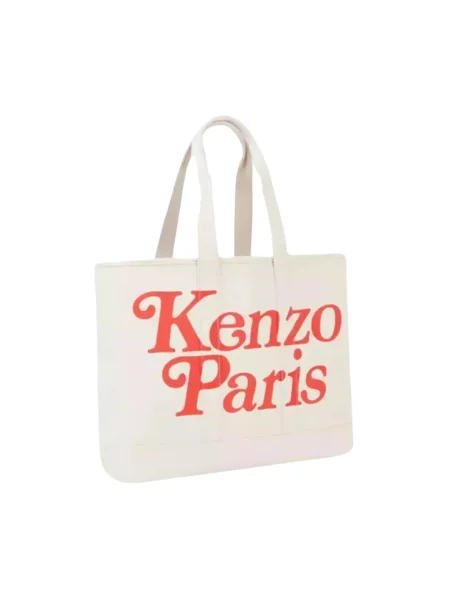 Torba Kenzo z nadrukiem biała