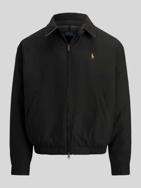 Bomberka o kroju regular fit z wykładanym kołnierzem Polo Ralph Lauren czarny