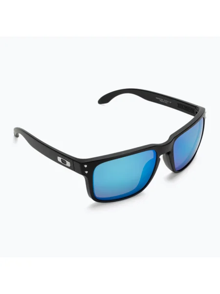 Слънчеви очила Oakley Holbrook matte black/prizm sapphire polarized черно