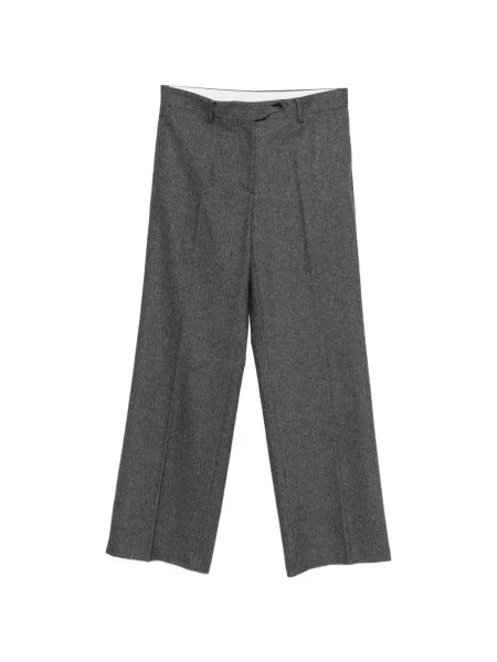 Pantaloni N°21 cu model herringbone gri