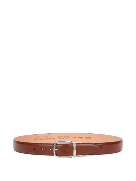 Cu centură curea Brooks Brothers din piele maro