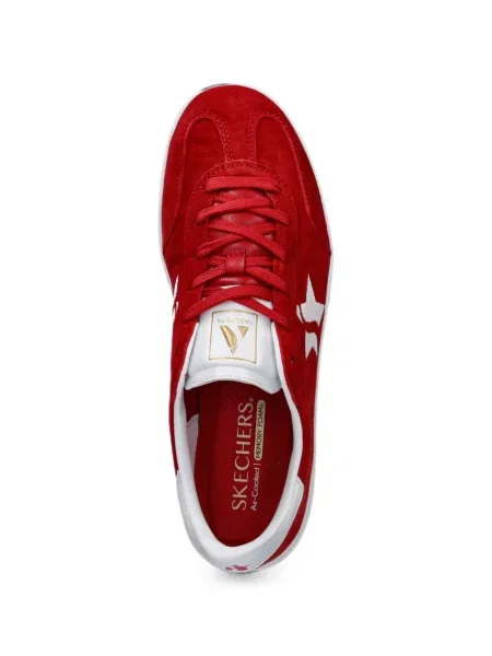Маратонки Skechers с връзки с дантела червено