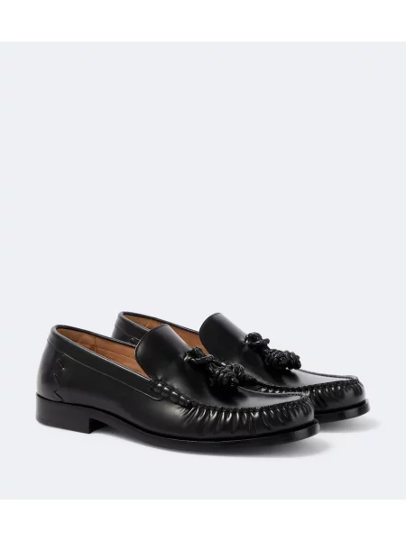 Pantofi loafer Bottega Veneta din piele negru