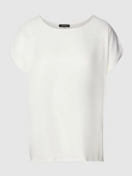 T-shirt z dekoltem w łódkę More & More biała