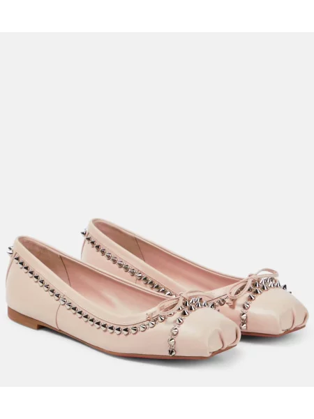 Balerini Christian Louboutin din piele bej