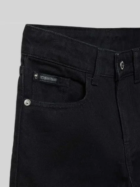 Jeansy z prostą nogawką i 5 Calvin Klein Jeans czarne