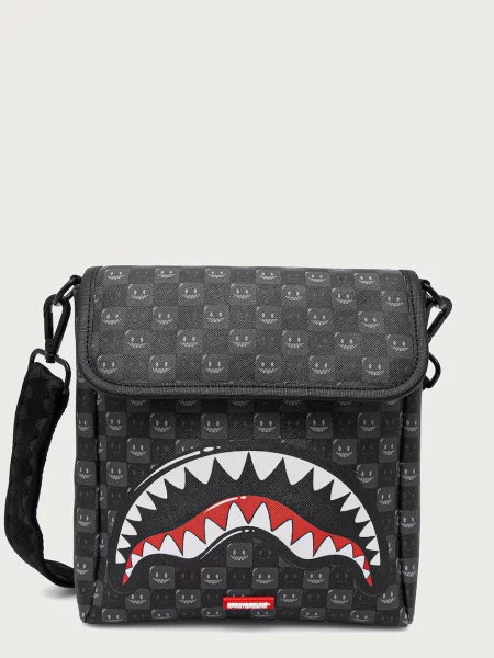 Sprayground geantă mică SHARKS IN PARIS gri