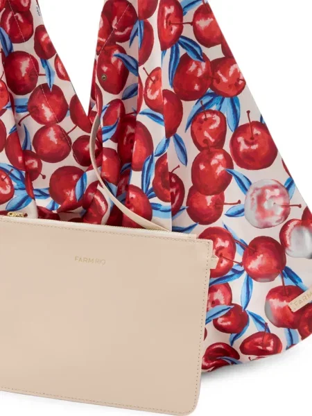 Σατέν τσάντα shopper Farm Rio με σχέδιο ροζ