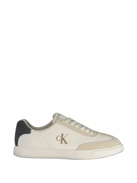 Sneakerși Calvin Klein cu imagine alb