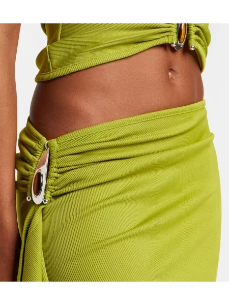 Fusta maxi Christopher Esber verde