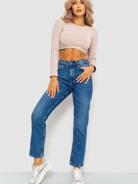 Джинси мом Ager синій