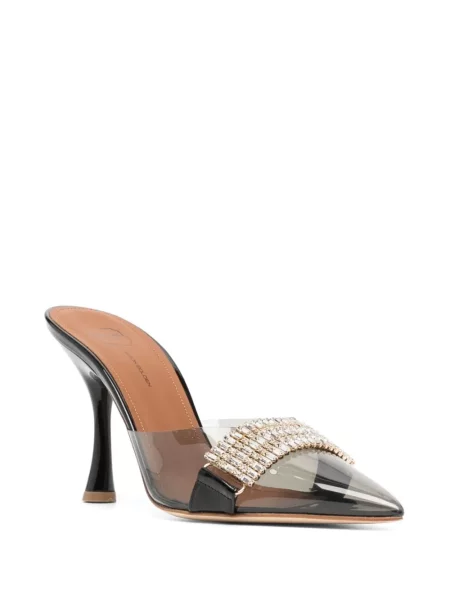 Papuci tip mules Malone Souliers din piele gri