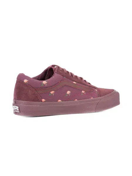 Sneakersy Vans w kwiatki czerwone