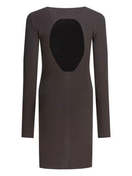 Rochie midi Rick Owens până la genunchi de costum gri