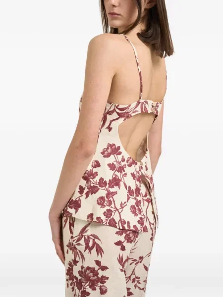 Top Semicouture w kwiatki z nadrukiem