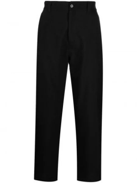 Pantaloni Marni de lână cu autograf negru