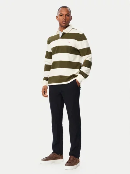 Tommy Hilfiger Polo majica Essential Temno zelena