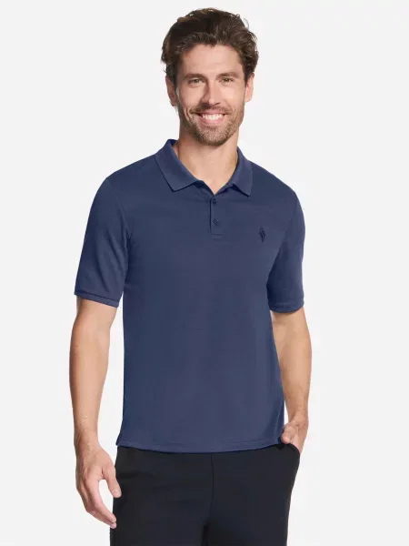 Поло Skechers SKECHERS OFF DUTY POLO темно-синій бавовна/поліестер синє