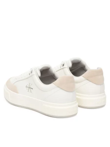 Calvin Klein Niske tenisice ecru/prljavo / siva / crna bijela