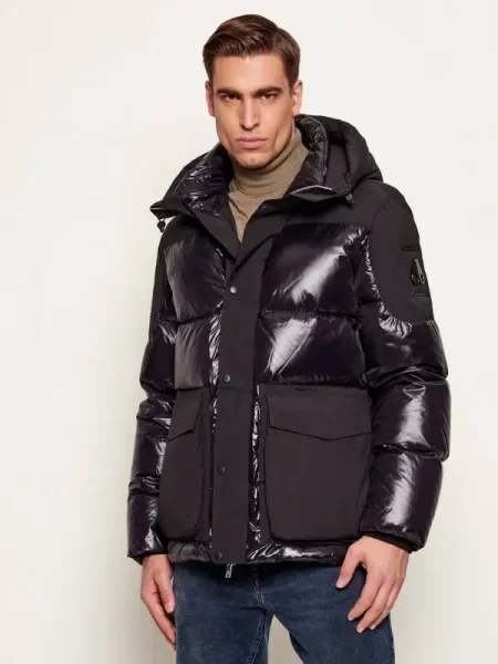 MOOSE KNUCKLES geacă cu puf pentru bărbați negru