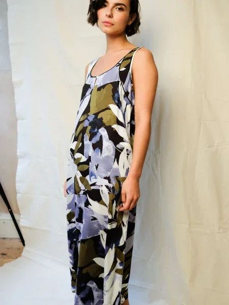 Нічна сорочка Fable&Eve Kensington бавовна/модал синій