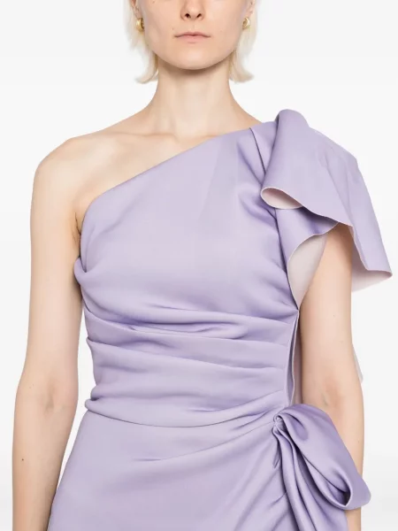 Rochie Saiid Kobeisy drapată de costum violet