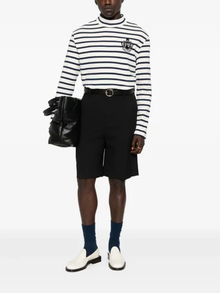 Tricou Balmain cu dungi lung alb