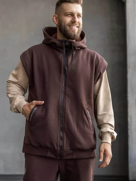 Толстовка Totalfit коричнева